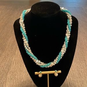 Fashion necklace and earrings